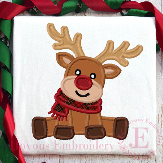 Reideer Applique Embroidery Design