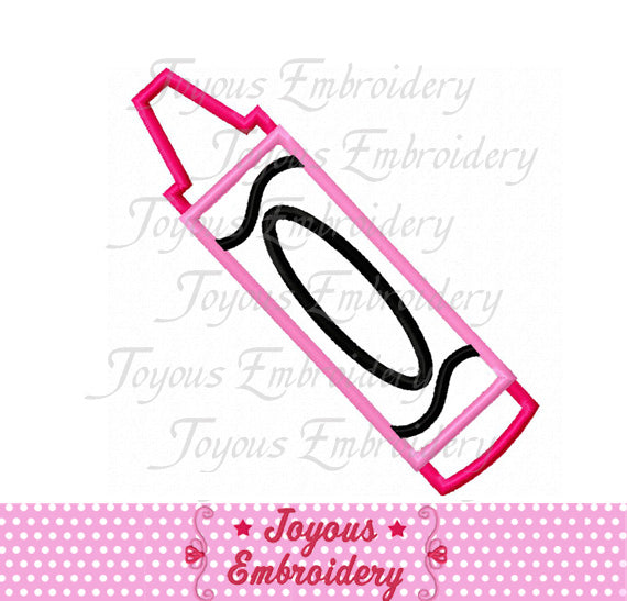 Crayon Applique Embroidery Design