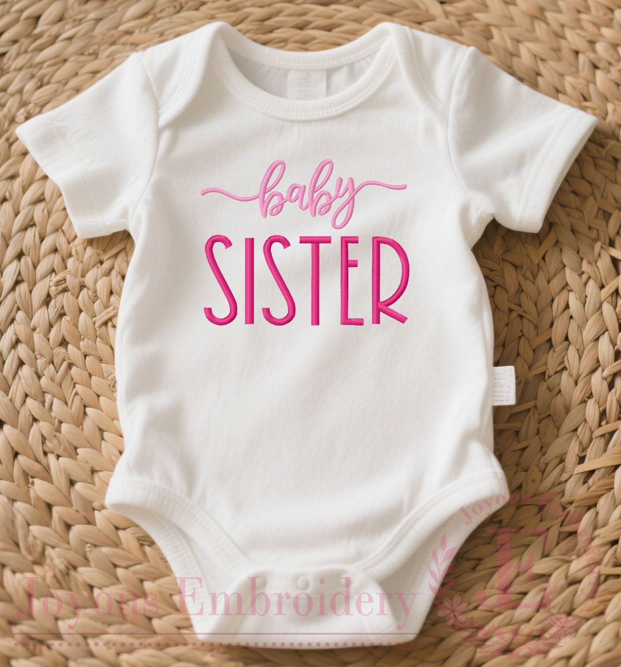 Brother Sister Machine Embroidery Design | Sibling Embroidery Files Instant Download