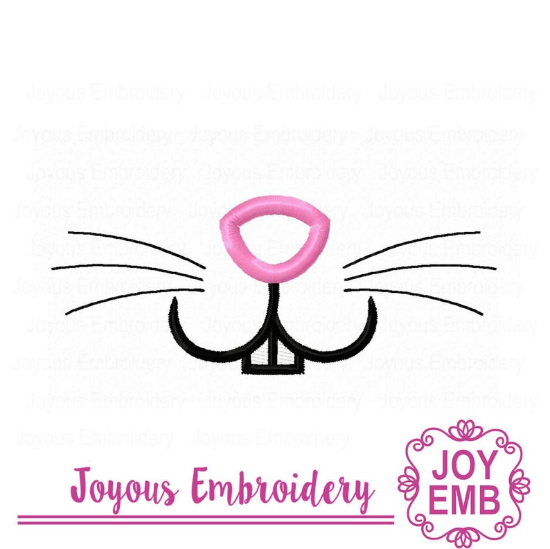 Bunny Face Applique Machine Embroidery Design NO:1509