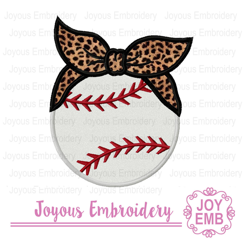 Baseball Applique Machine Embroidery Design