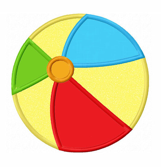 Instant Download Beach ball Applique Machine Embroidery Design NO:1353