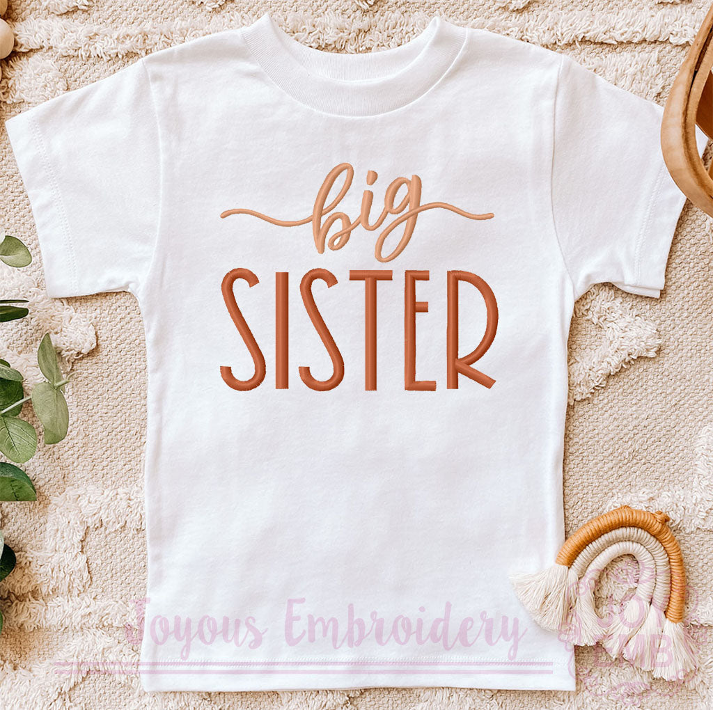 Big Sister Machine Embroidery Design