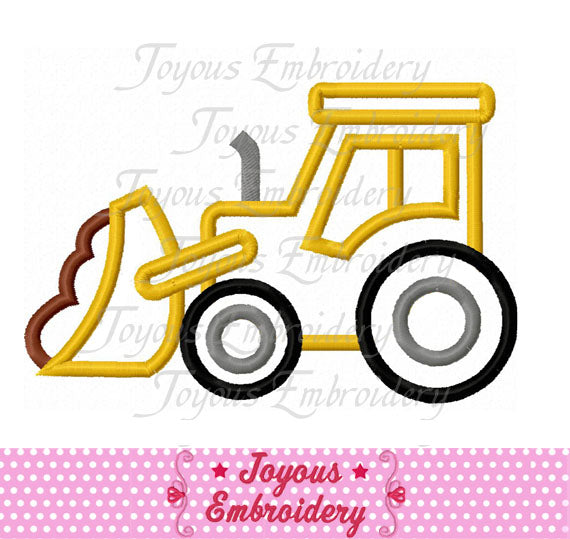 Bulldozer Applique Machine Embroidery Design NO:1938