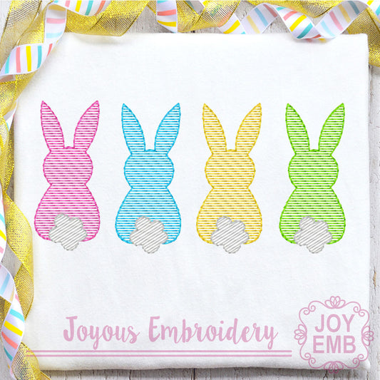Bunny Sketch Embroidery Design