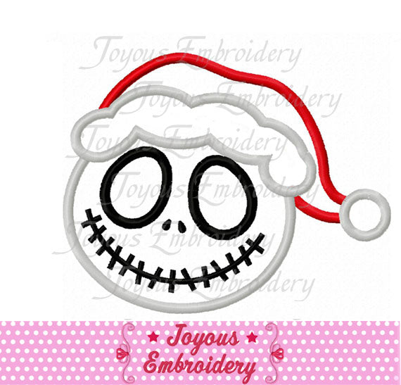 Christmas JACK Skeleton Applique Machine Embroidery Design NO:1872