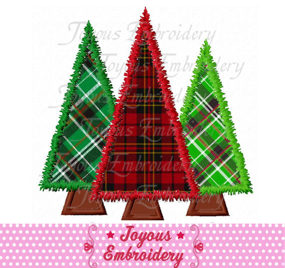 Christmas Tree Applique Machine Embroidery Design NO:2651
