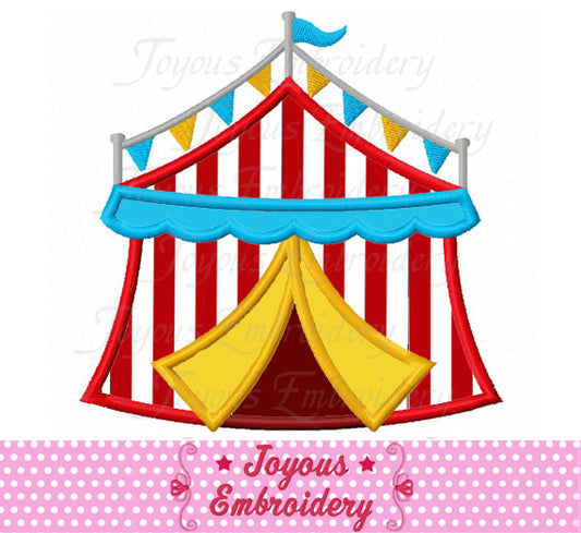 Circus Tent Applique Machine Embroidery Design NO:2024