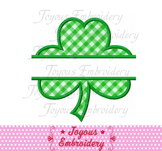 St.Patrick's Day Clover Applique Machine Embroidery Design NO:2442