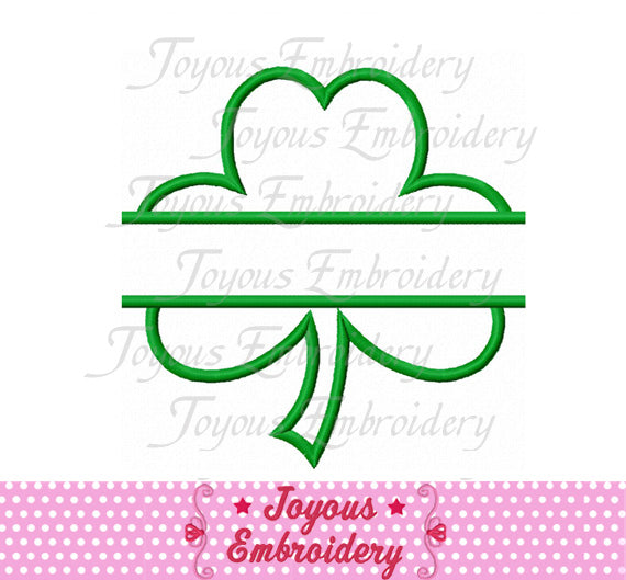 St.Patrick's Day Clover Applique Machine Embroidery Design NO:2442