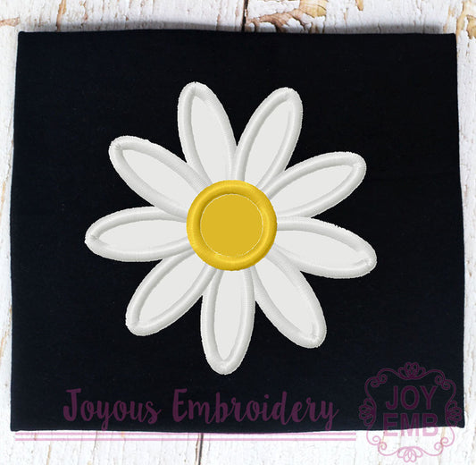 Daisy Applique Machine Embroidery Design