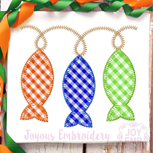 Fish Applique Machine Embroidery Design