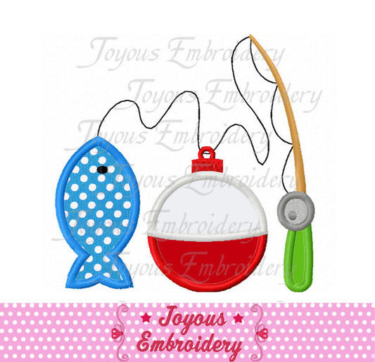 Fishing Applique Machine Embroidery Design NO:2604