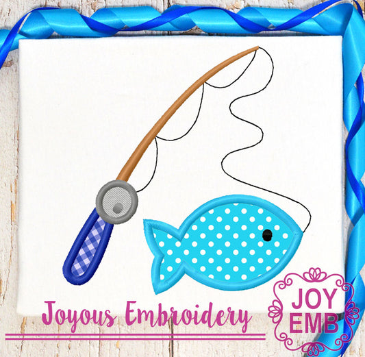 Fishing Machine embroidery design NO:3048