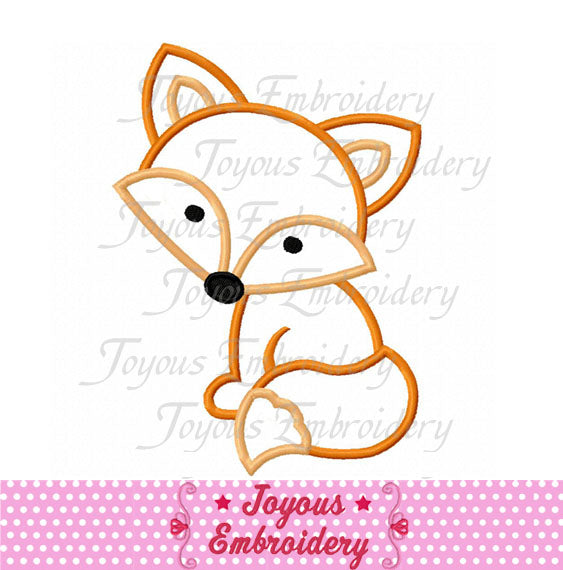 Fox Applique Machine embroidery design NO:2049