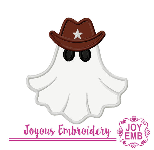 Halloween Ghost Applique Machine Embroidery