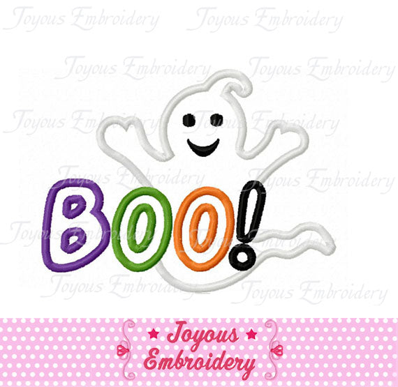 Halloween Ghost BOO Applique Machine Embroidery Design NO:1226