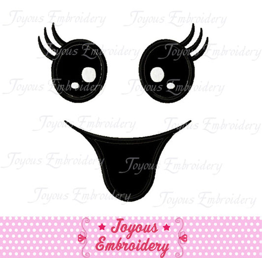 Halloween Ghost Face Applique Machine Embroidery Design NO:1238