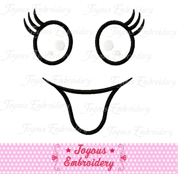 Halloween Ghost Face Applique Machine Embroidery Design NO:1238