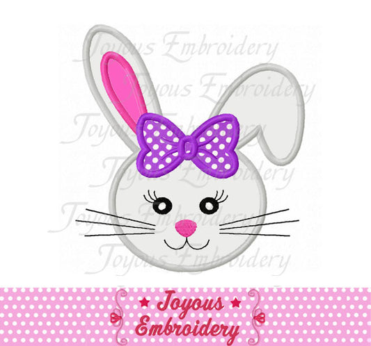Girl Bunny Face Machine Embroidery Design NO:1991