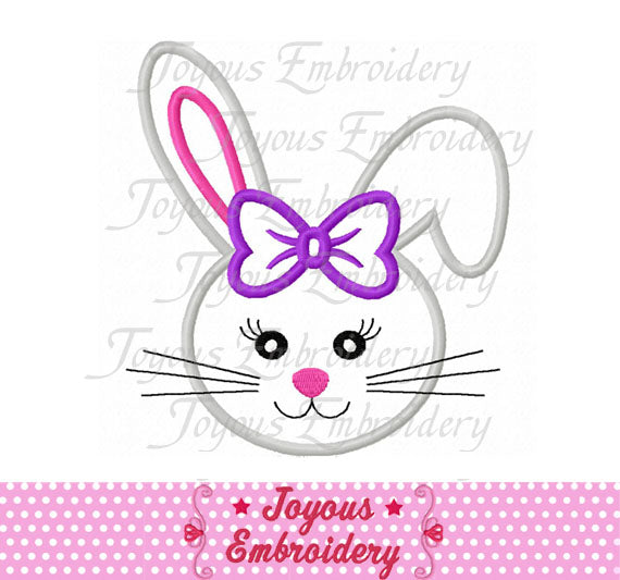 Girl Bunny Face Machine Embroidery Design NO:1991