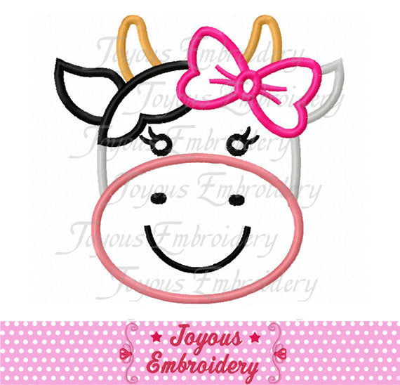 Cow Applique Machine Embroidery Design NO:2123