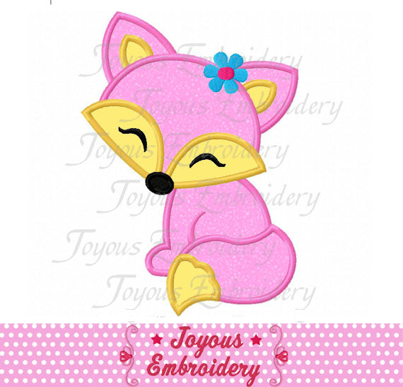 Fox Applique Machine Embroidery Design NO:2050