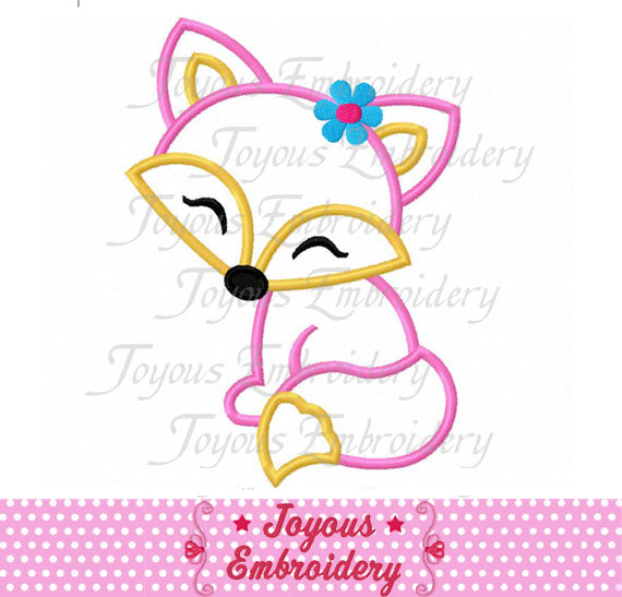 Fox Applique Machine Embroidery Design NO:2050