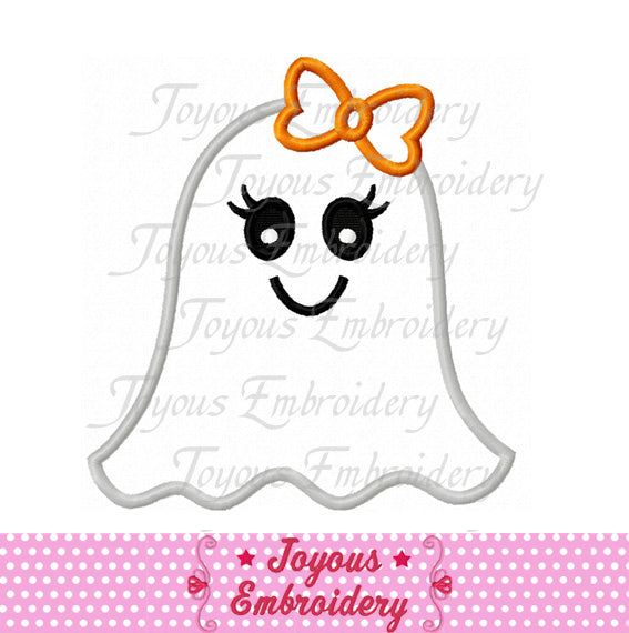 Halloween Girl Ghost Applique Embroidery Design NO:2201