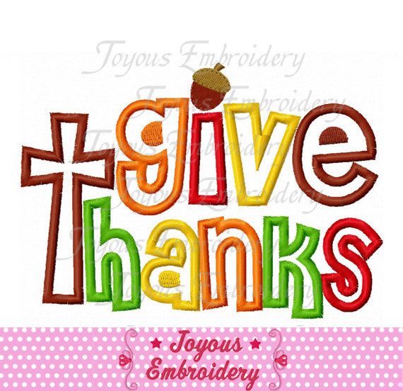 Thanksgiving Applique Machine Embroidery Design NO:2413
