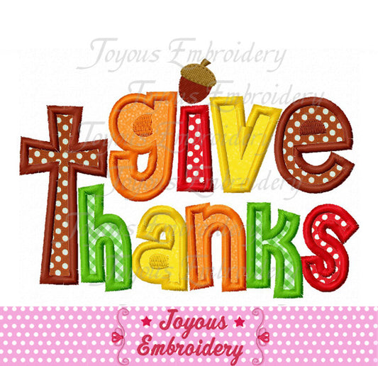 Thanksgiving Applique Machine Embroidery Design NO:2413