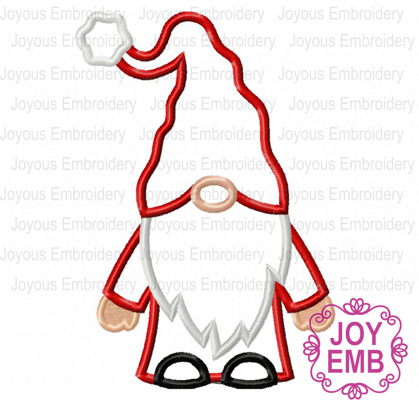 Gnome Applique Machine Embroidery Design NO:2645