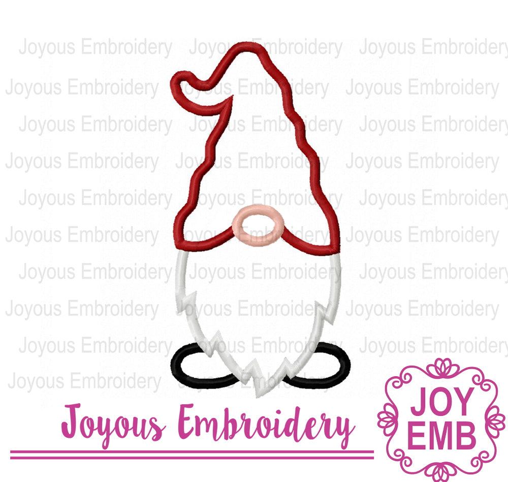 Christmas Gnome Applique Machine Embroidery NO:3142