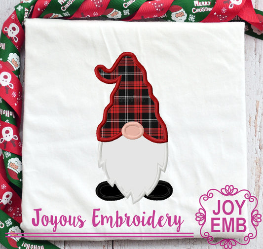 Christmas Gnome Applique Machine Embroidery NO:3142