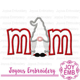 Christmas Gnome MOM Machine Embroidery Design NO:3120