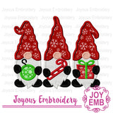 Christmas Gnome Applique Machine Embroidery Design NO:3140