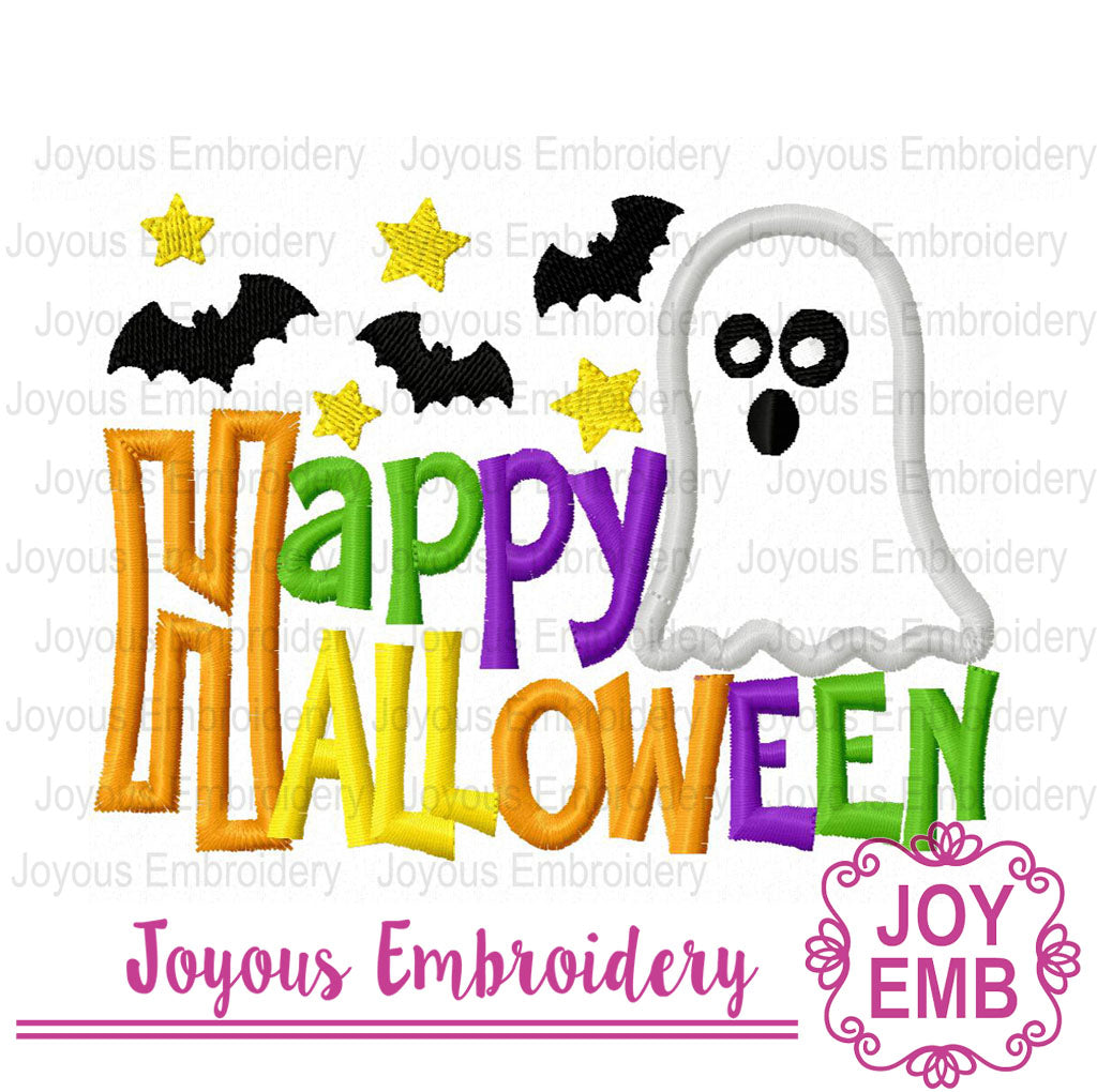 Happy Halloween Machine Embroidery File NO:3097