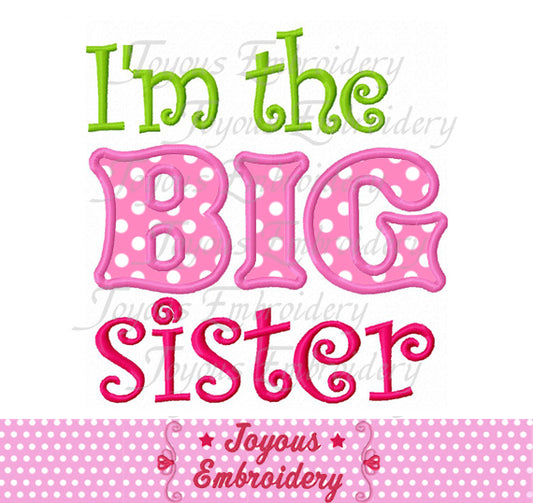 Big sister Applique Embroidery Design NO:1744