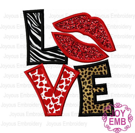 Valentine's day Gnome Heart Embroidery Applique Design NO:2679