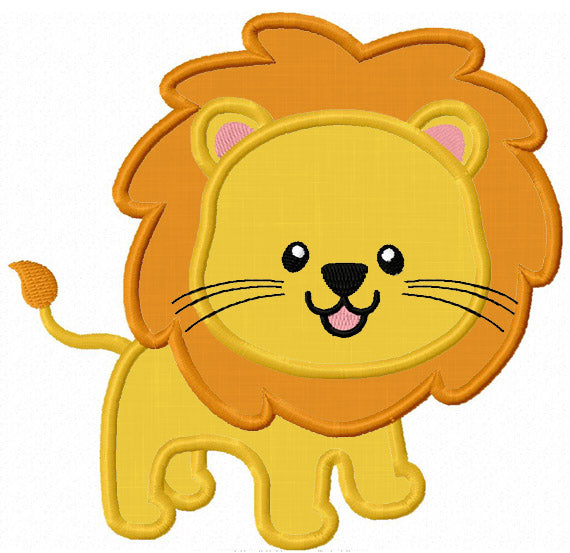 Lion Applique Machine Embroidery Design NO:1261