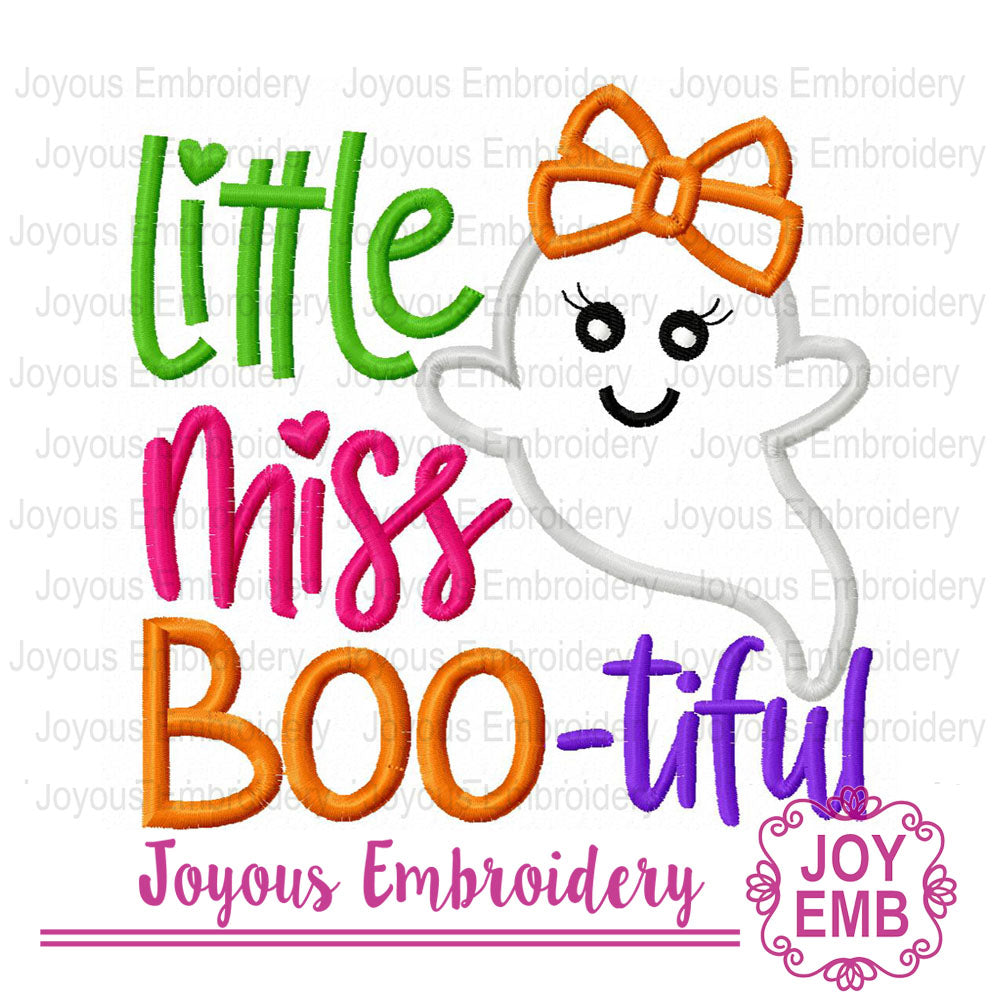 Little miss bootiful Applique Machine Embroidery Design