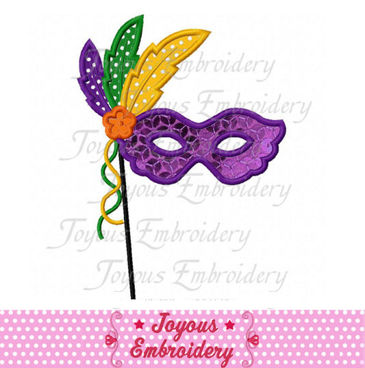 Mardi Gras Mask Applique Machine Embroidery Design NO:1942