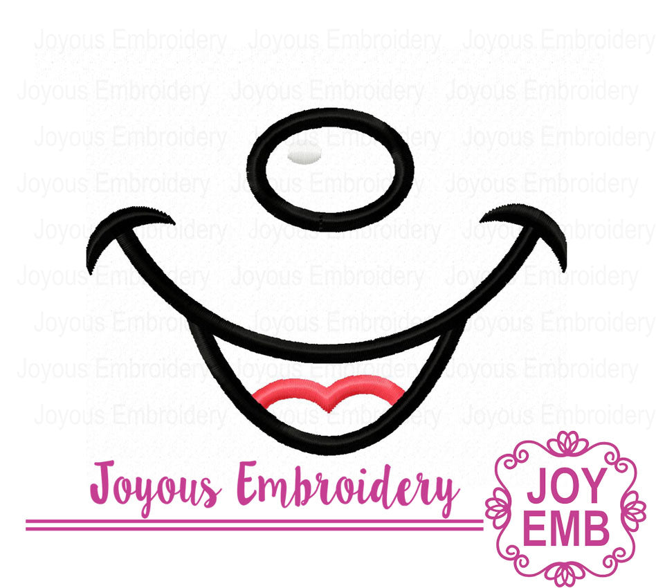 Mickey Face Applique Machine Embroidery Design NO:2910