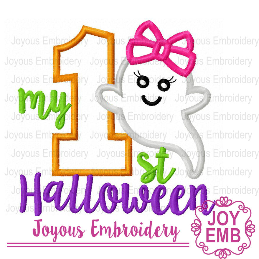 My First Halloween AppliqueMachine Embroidery File NO:3114