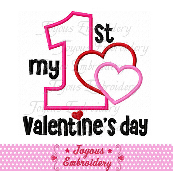 First Valentine's day Applique Embroidery Design NO:1921