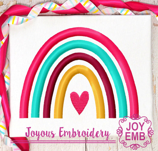 Rainbow machine embroidery file NO:3101
