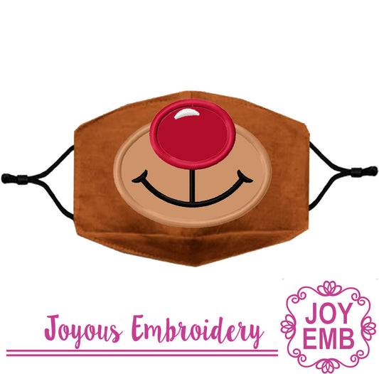 Christmas Reindeer Mask Applique Machine embroidery Design NO:3125