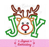 Christmas Reindeer Applique Machine Embroidery Design NO:2648