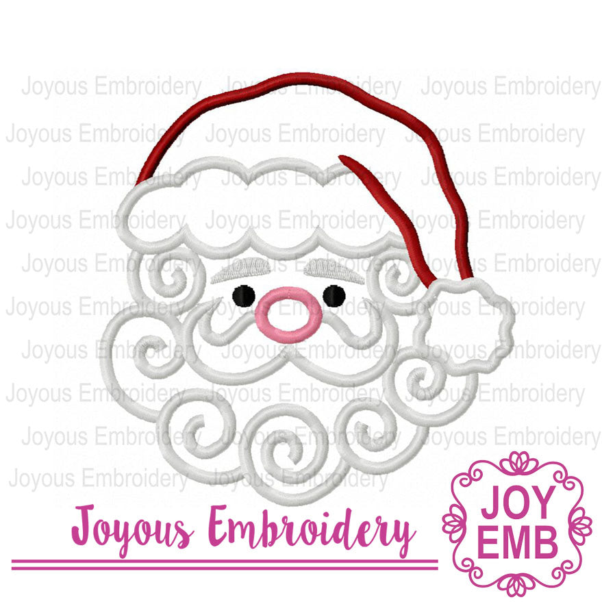 Christmas Santa Claus Applique Machine Embroidery File NO:3118
