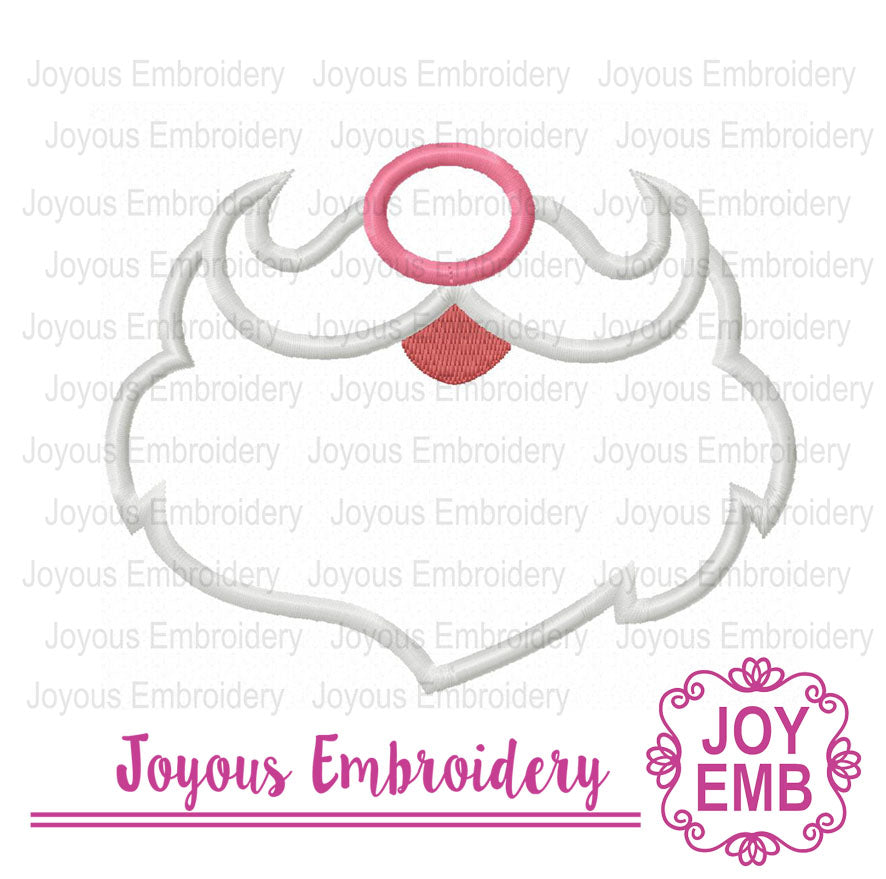 Christmas Stanta Mask Applique Machine embroidery Design NO:3121